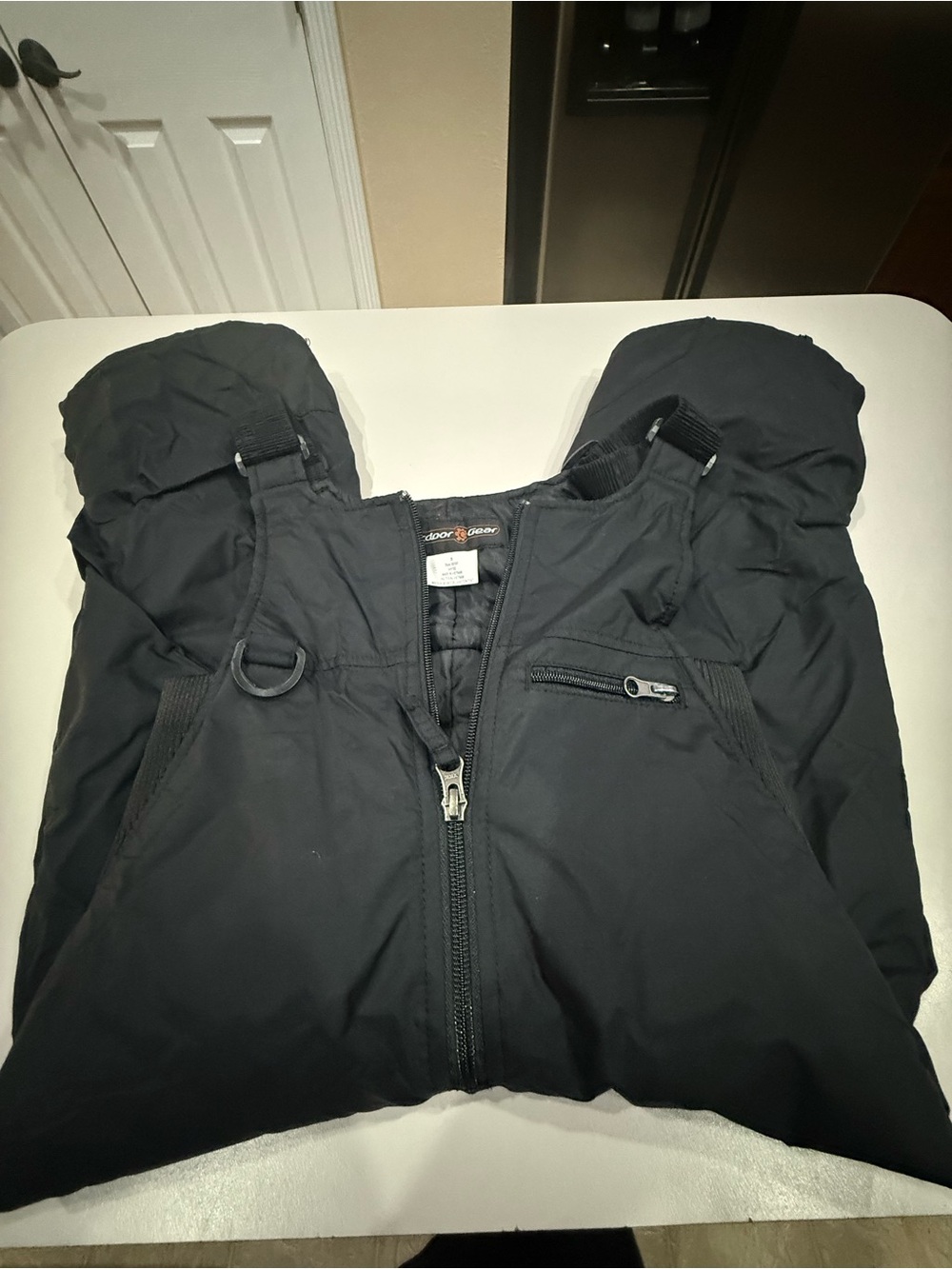 Kids 2T Outdoor Gear Black Puffer Ski Bib Overalls